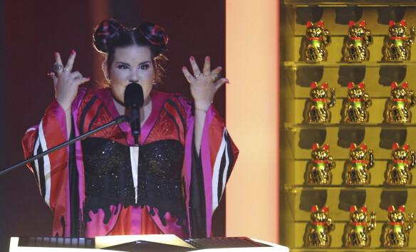 PÅ SCENEN: Netta fra Israel fremfører «Toy» under Eurovision-finalen i Lisboa 12. mai. Foto: AP/ NTB scanpix PÅ SCENEN: Netta fra Israel fremfører «Toy» under Eurovision-finalen i Lisboa 12. mai. Foto: AP/ NTB scanpix